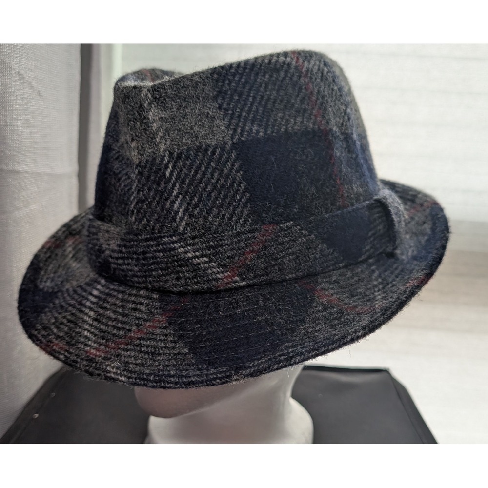Hand Woven Harris Tweed Fedora Hat Size Large Gustav Peter James
